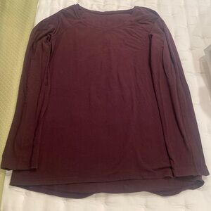 Lululemon Burgundy Long Sleeve